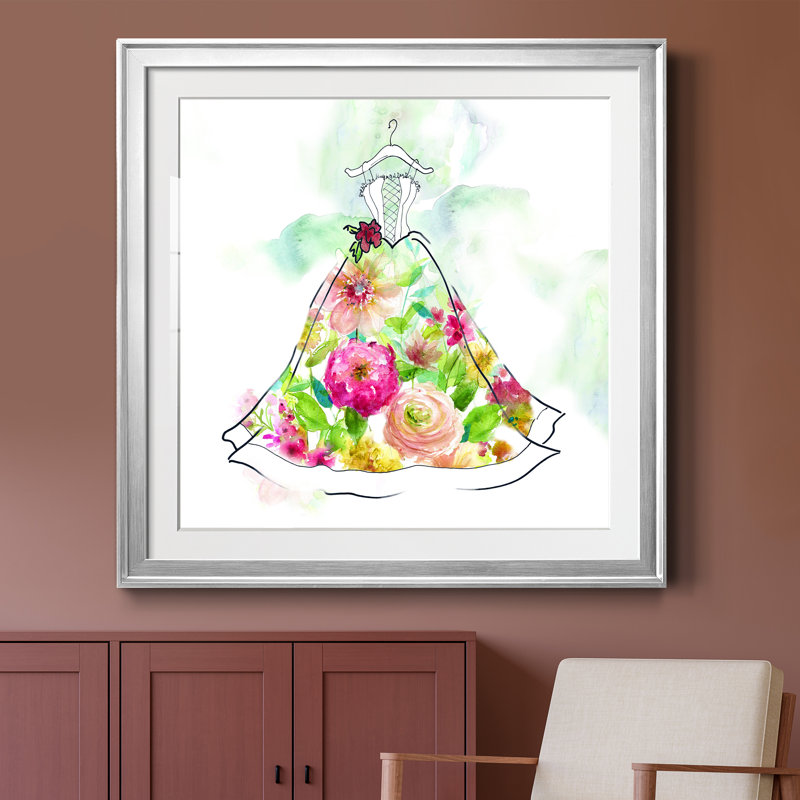 Nature ludique 4 - Peinture avec cadre, H 30,5 po x l 30,5 po x P 1,5 po, Argent