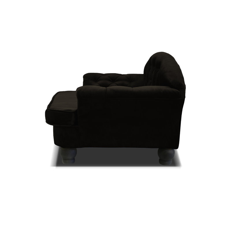 Debose Orthopedic Polyester Pet Bed, Dark Brown