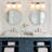 3-Light Dimmable Vanity Light For Bathroom Mirror Up/Down Mount With Glass Shape-890820058