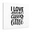 I Love Jesus But I Cuss A Little - Wrapped Canvas Print-369128302