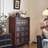 Nut-brown+Black Solid Wood+Glass Display Cases