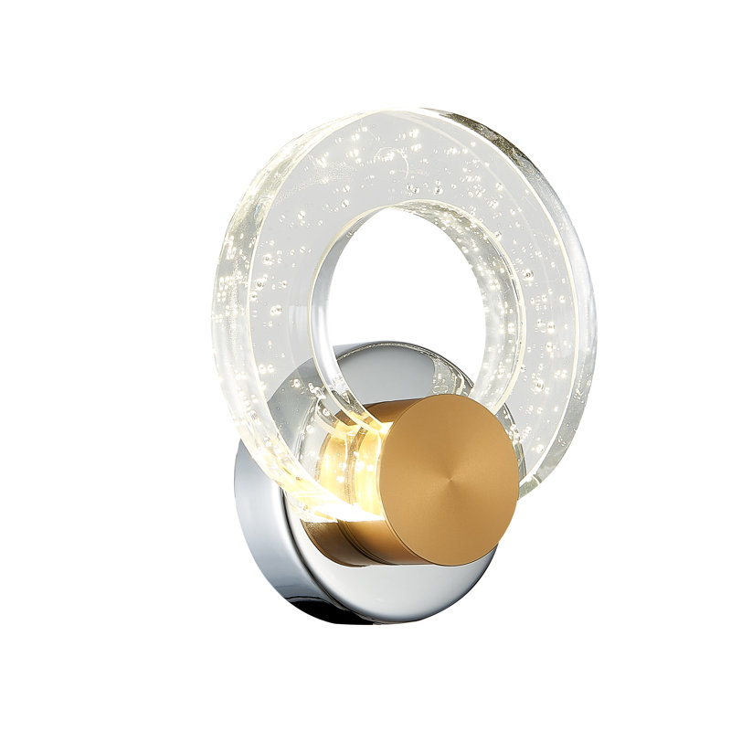 Haruka Steel LED Flush Mounted Sconce