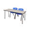 Plateau de table Kee et chaises empilables 2 M-1640426310-1640426430-1640426307
