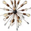 Lustre sphérique Spoutnik 18 lumières Regalado