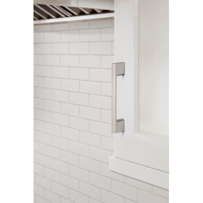 Poignée d'armoire de centre à centre en nickel satiné de 3-3 / 4 pouces (96 mm) Cityscape - paquet de 10