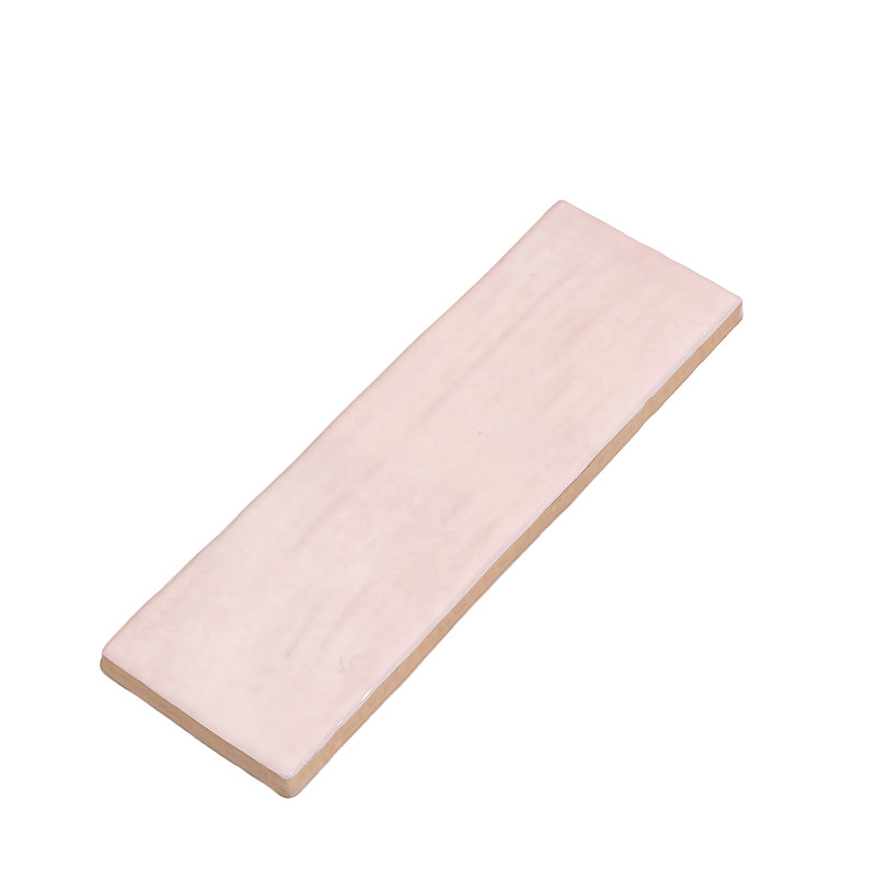 Carrelage mural en céramique 3 "x 8", Rose