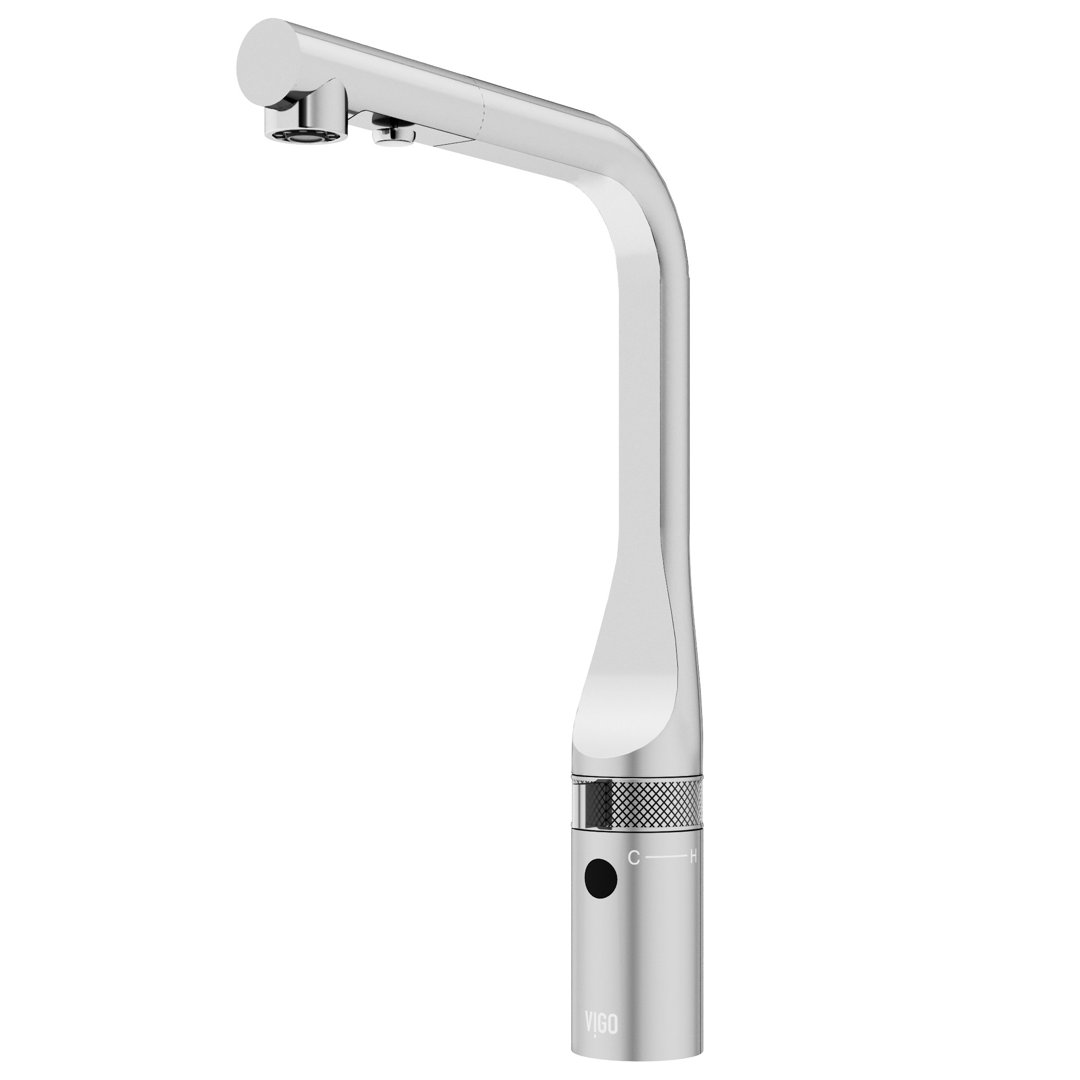 Jewel Touchless Sensor 15 in. Single Handle Pull-Out Kitchen Faucet VIGO 