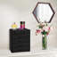 Boîte de rangement pour maquillage et coiffeuse, grande, 6 tiroirs, noire-529220973