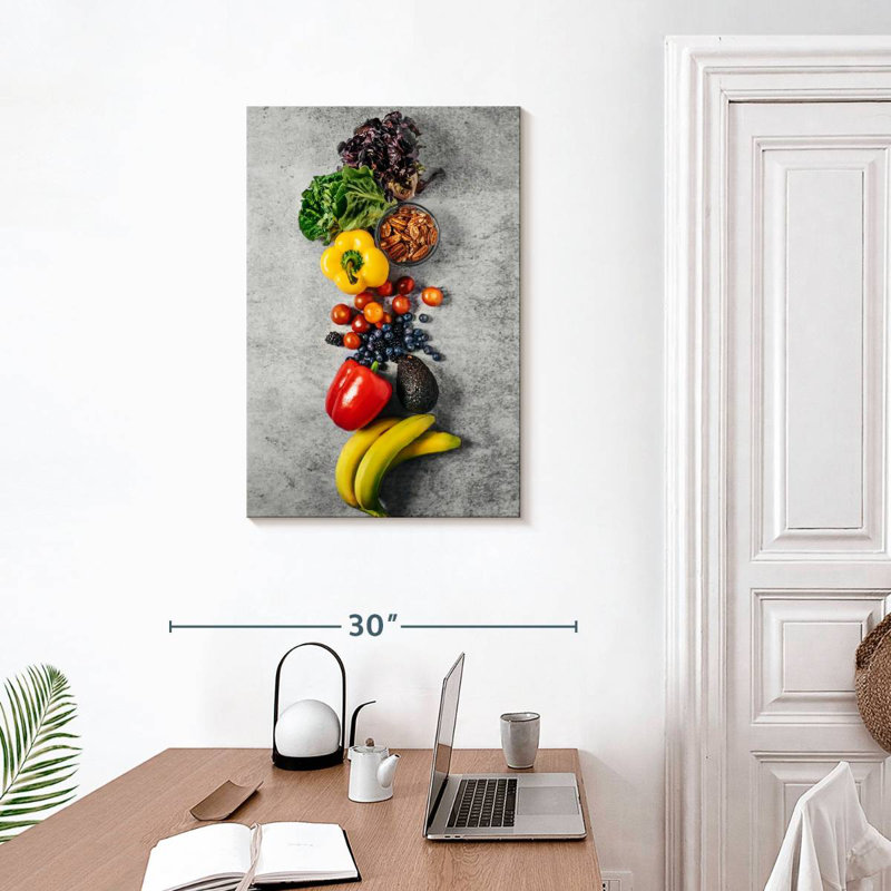 Yarlin Fruit And Vegetable Lineup, 30" H x 20" W