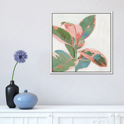 Pink Ficus I by Asia Jensen - Painting on Canvas