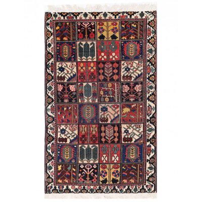 One-of-a-Kind 5'x8'4" Area Rug in Red/Navy Blue/Beige