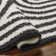 Rectangle Geometric Machine Woven Polyester Area Rug in Charcoal/White