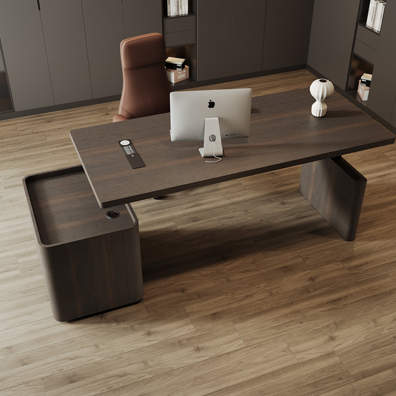 Bureau 86,61 po, H 53,94 po x l 86,61 po x P 31,5 po