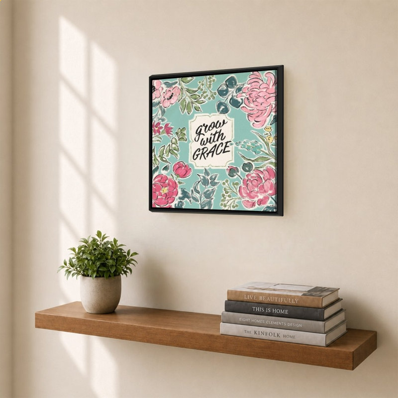 Live in Bloom IV, H 28 po x l 28 po, Noir