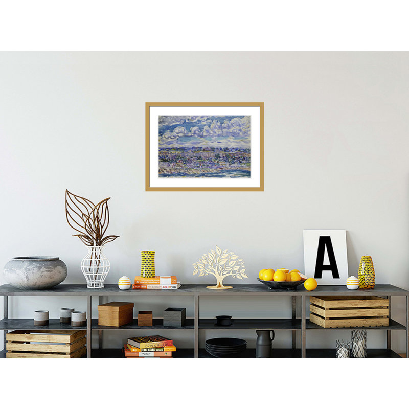 «St. Malo» par Maurice Brasil Prendergast, impression giclée sur cadre, 22.07" H x 29.5" W