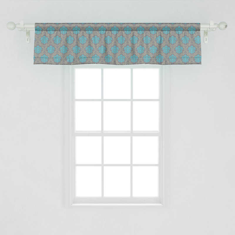 Ensemble de 2 cantonnières Ambesonne Damask 46780, L 54 po x L 12 po
