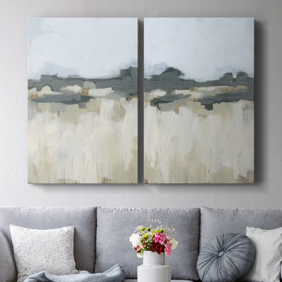 «Brushstroke Badlands I», toile tendue avec châssis - prêt à accrocher