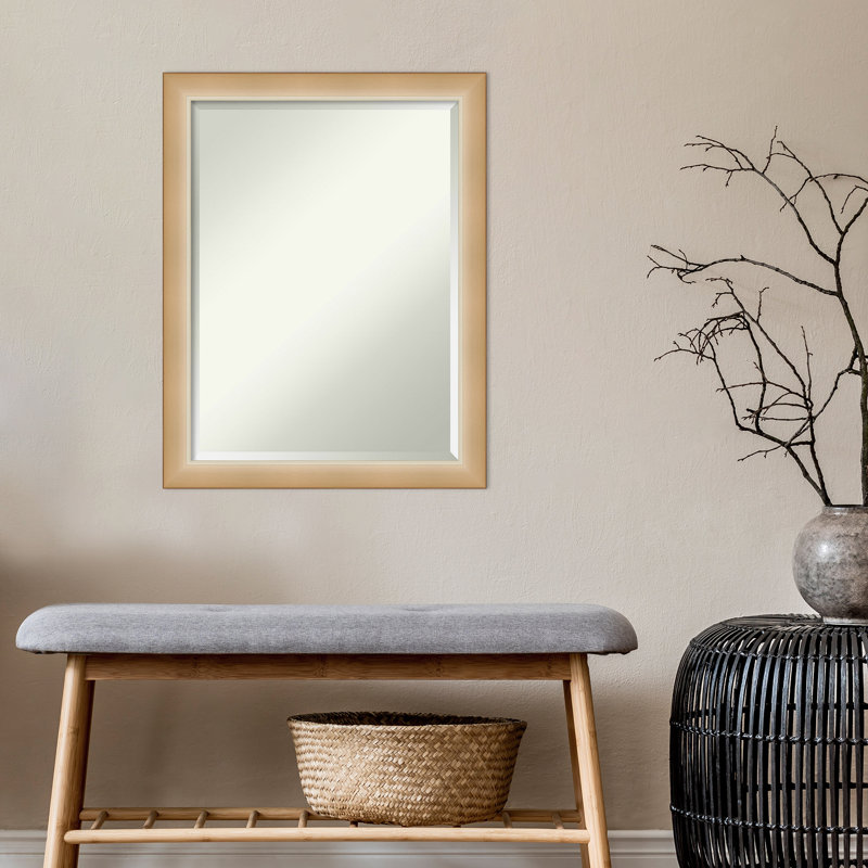 Wall Mirror, 27" x 21", Gold