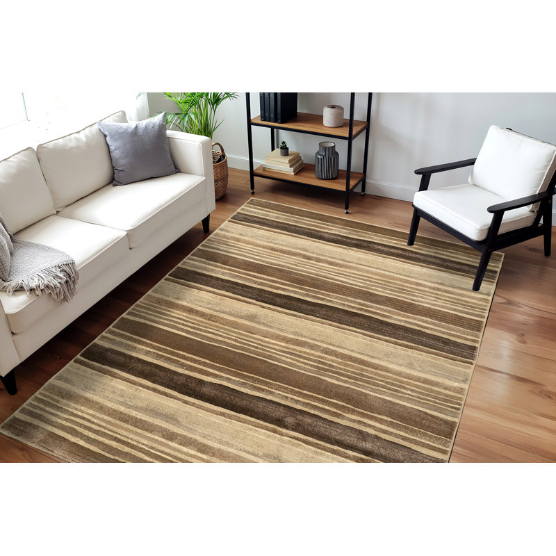 Annaclara Striped Indoor Rug, Rectangle 3'11" x 5'7"