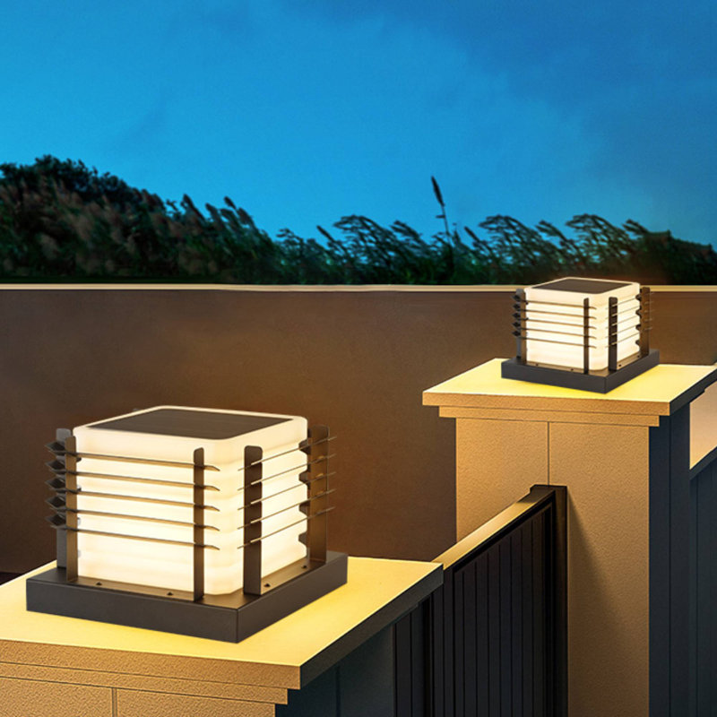 Solar Powered Integrated LED Fence Post Cap Light