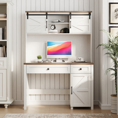 Bureau 47 po avec 3 tiroirs Farmhouse