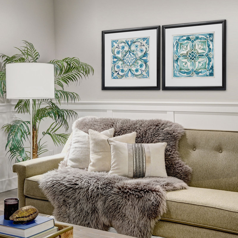 " Caribbean Tile " 2 - Pieces