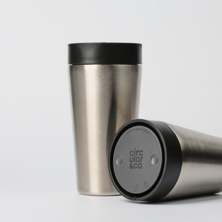 Circular&Co Circular&Co 12oz Stainless Steel Travel Mug 340ml Vacuum Insulated Recycled Stainless Steel Travel Mug, 12oz