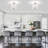 4 - Light Modern Metal And Fabric Drum Semi Flush Mount Ceiling Light Fixture For Dinning Room Living Room Bedroom Hallway Entryway Kitchen-2004286978