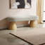 Banc de salle à manger en chenille Oatmeal - capacité de poids 300, aucun assemblage requis, multifonctionnel pour le salon, la chambre à coucher et le vestibule-129159699