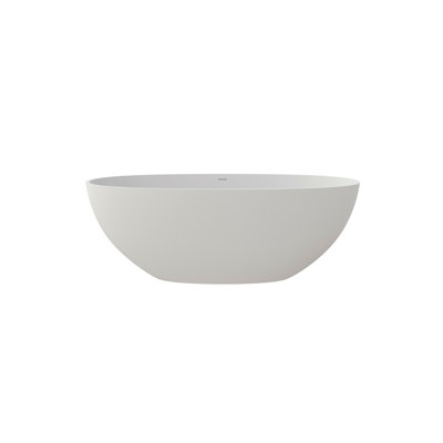 61" Premium Solid Surface Deep Soaking Bathtub