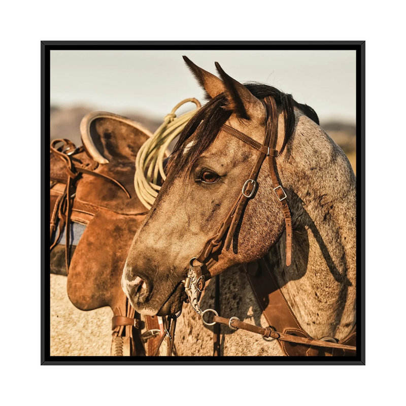 On The Watch by Rhonda Thompson - Floater Frame Print on Canvas, White Floater Frame, 66.04 cm H x 66.04 cm W