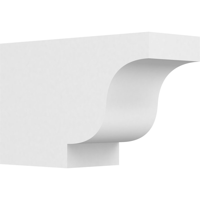 Queue de chevron standard en PVC de qualité architecturale Newport, H 10 po x L 6 po x P 16 po