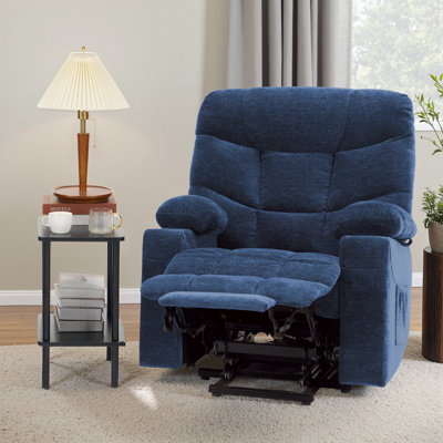 27.2" Seat Width Oversized Power Lift Recliner with Extended Footrest by Latitude Run