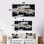 Monochromes noir et blanc «Bliss Daisy Photo III - Daisies», ensemble d'art mural-926059323
