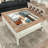 Gaming/Coffee Table, White Finish