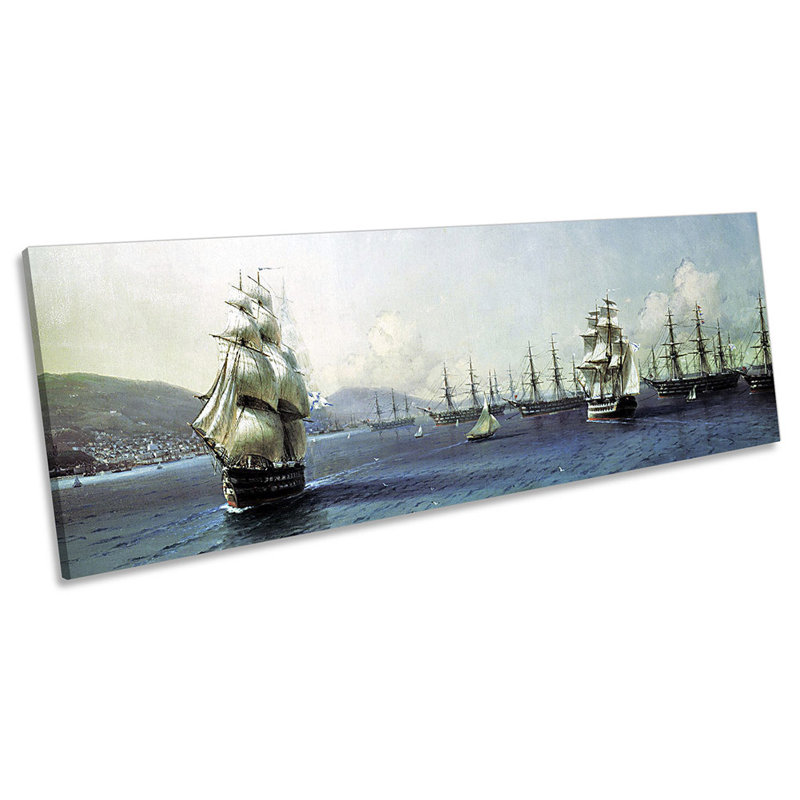 Ivan Aivazovsky Black Sea Fleet 1 Piece Wrapped Canvas Panoramic Wall Art, 60.96cm H x 182.88cm W