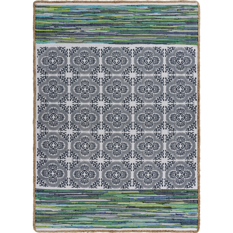 Izatt Flatweave Indoor Rug, Rectangle 5' x 7'