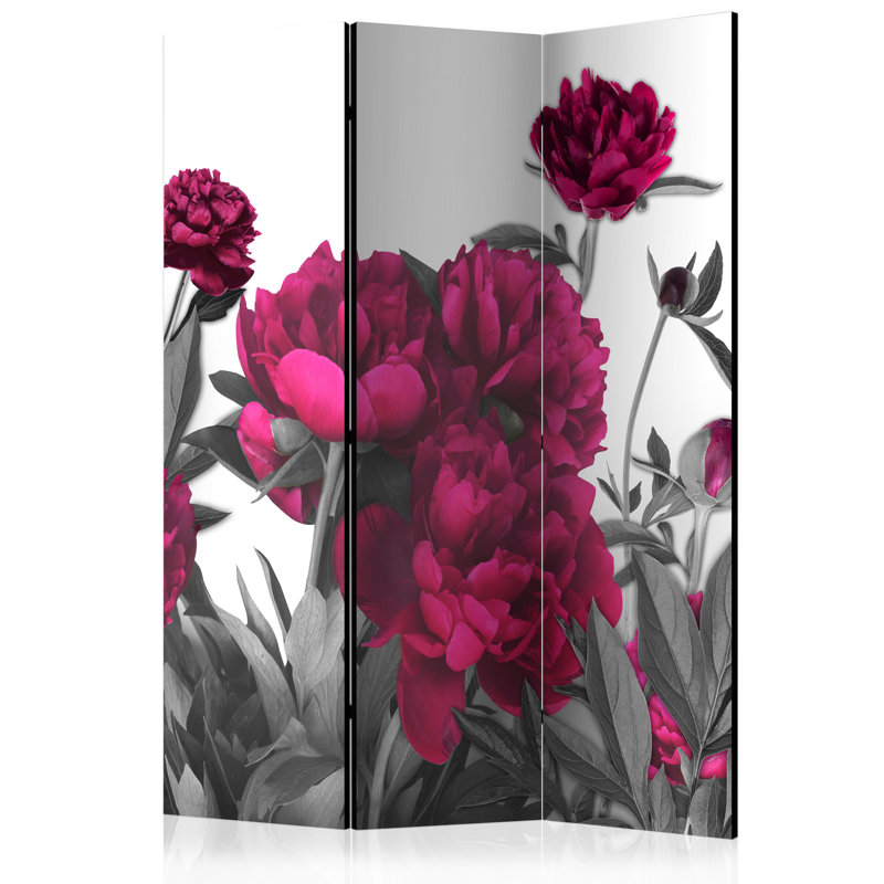 135cm W x 172cm H 3 - Panel Solid Wood Folding Room Divider