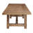 Almut 126 " Extendable Pine Rectangular Solid Wood Top with Solid Wood Base Dining Table