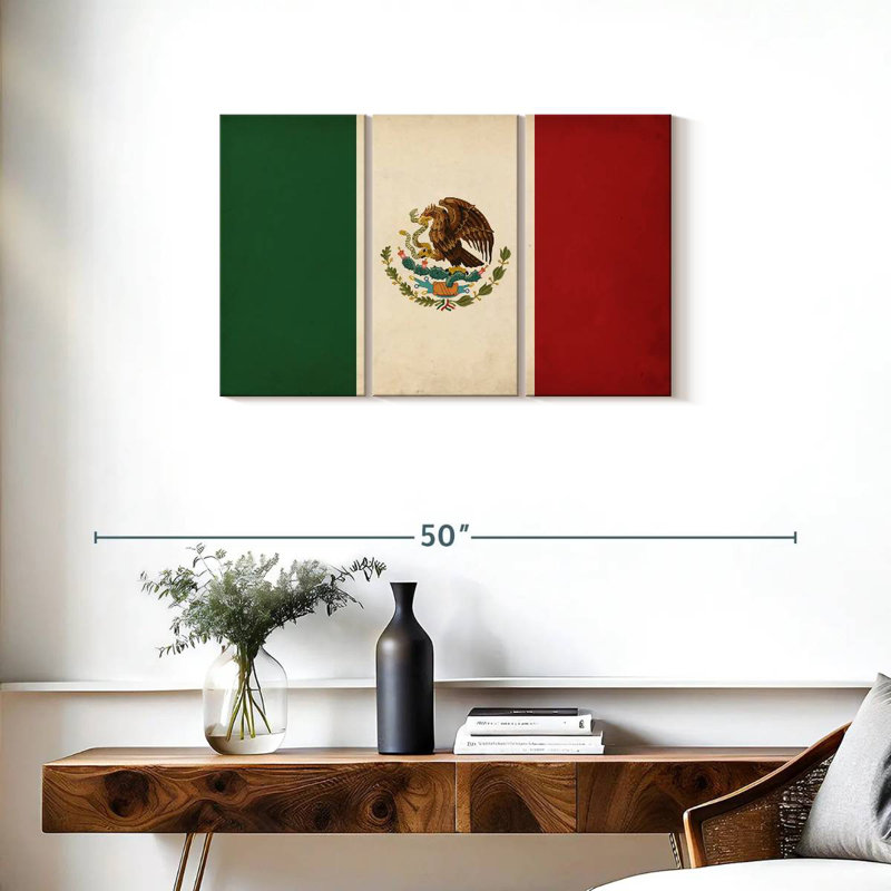 Drapeau mexicain Borges, H 20 po x l 33 po