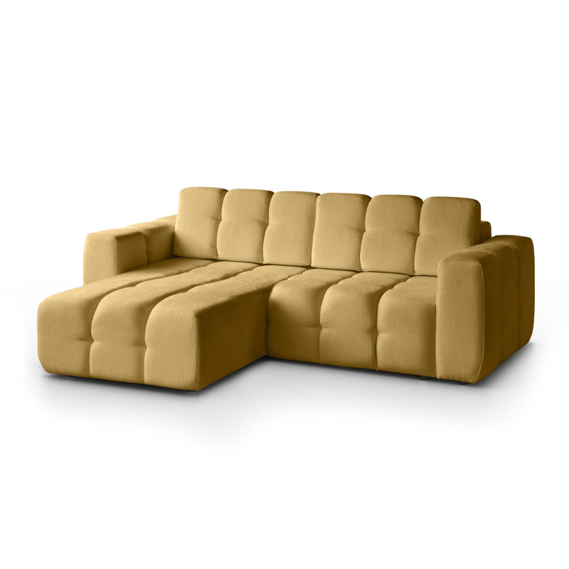 Bradd 4 Seater Sofa Bed, Yellow