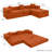 Modular Sectional Sofa with L-Shape Chaise-1659042831