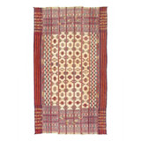 Hand Woven Cotton and Wool Geometric Area Rug