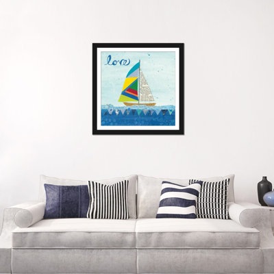 « arc-en-ciel spinnakers i », impression sur toile