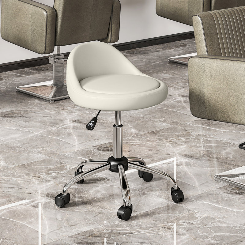 Tabouret de beauté et de massage réglable, Blanc