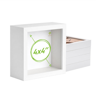 Nicola Spring - 3D Deep Box Photo Frames - Pack of 5