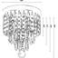 Plafonnier encastré avec lustre moderne moderne en cristal noir 3 lumières