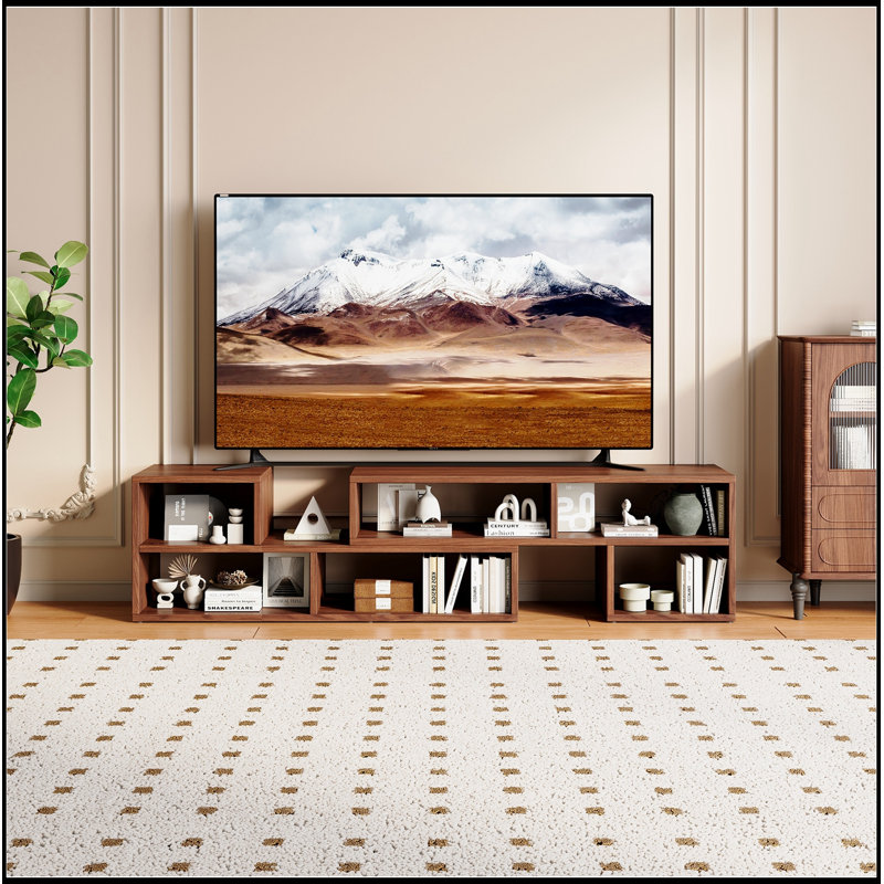Ajustable avec rangement ouvert, Noyer