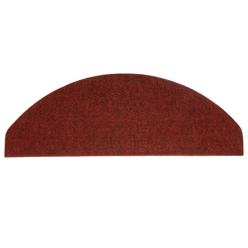 Hixson Red Stair Tread, Semi-Circle 22.5cm x 65cm