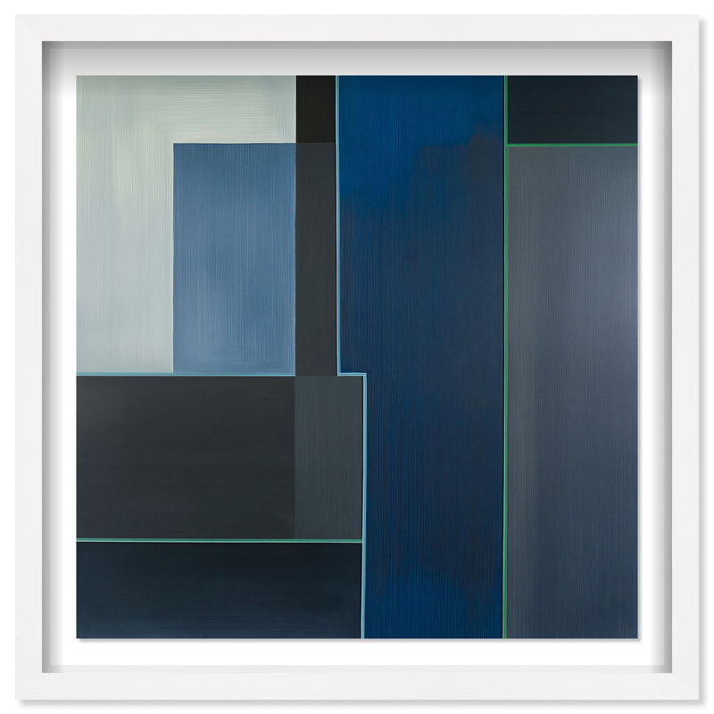 Desert Stillness II Shadowbox Abstract Print by Oliver Gal, Black Frame, 12 x 12, 21.5"H x 21.5"W, White Frame